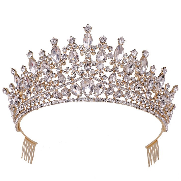 Brass Tiara Crown Wedding Crown